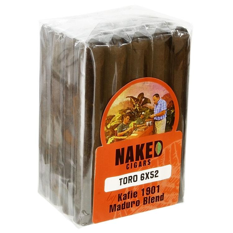 Kafie 1901 Naked Cigars by Kafie 1901 Toro - Maduro - Bdl 20