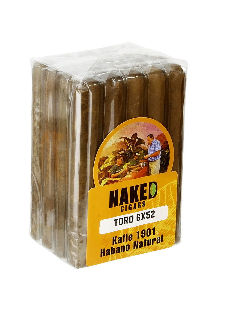 Kafie 1901 Naked Cigars by Kafie 1901 Toro - Natural - Bdl 20