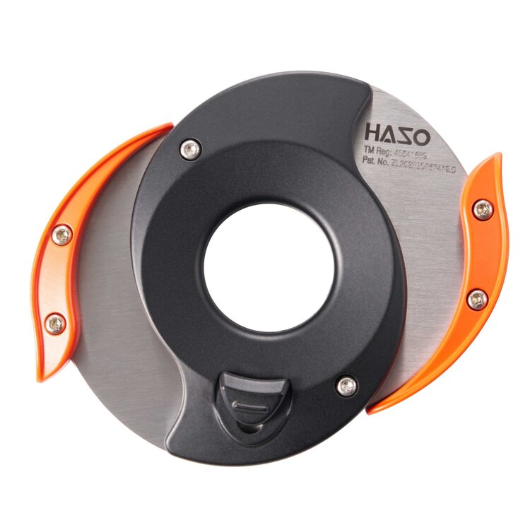 HASO Cigar Accessories HASO - Taiji Cigar Cutter - Black and Orange