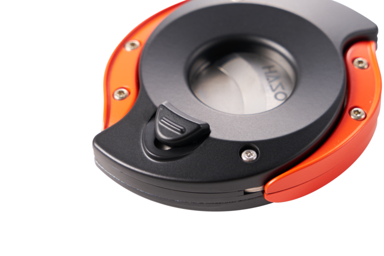 HASO Cigar Accessories HASO - Taiji Cigar Cutter - Black and Orange