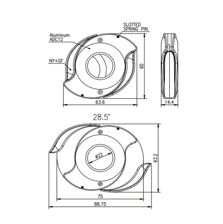 HASO Cigar Accessories HASO - Taiji Cigar Cutter - Blue