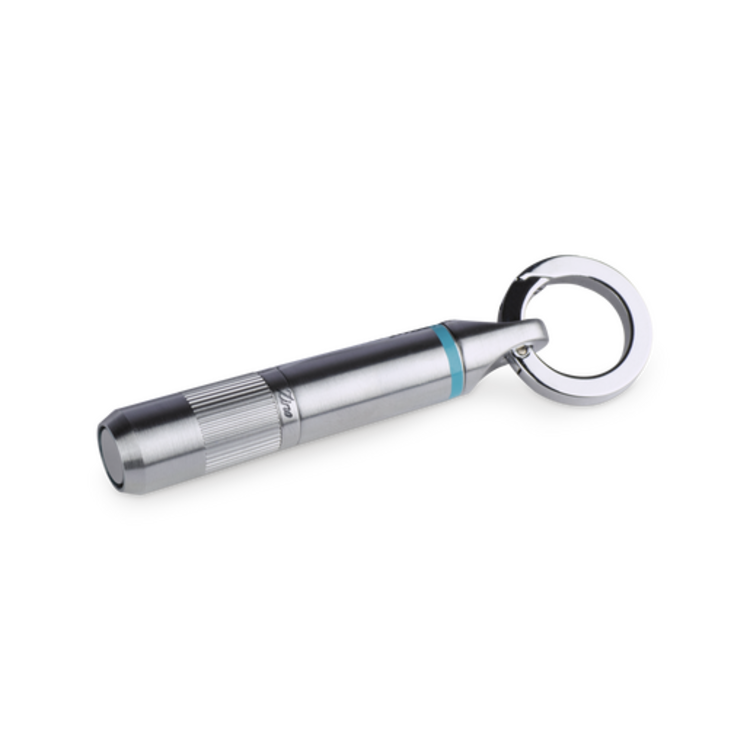Zino Cigar Accessories Zino Z9 Cigar Punch Cutter - Chrome and Cyan