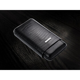 Prometheus Accessories Prometheus Leather 3 Cigar Case - Tejus Black