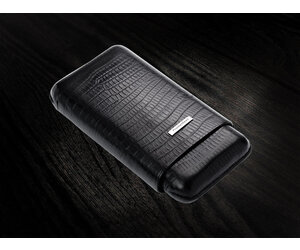 prometheus cigarette case Tejus Black 2 Finger 60 Ring (Case-500/TB) Prometheus Robusto COCO Brown Cigar