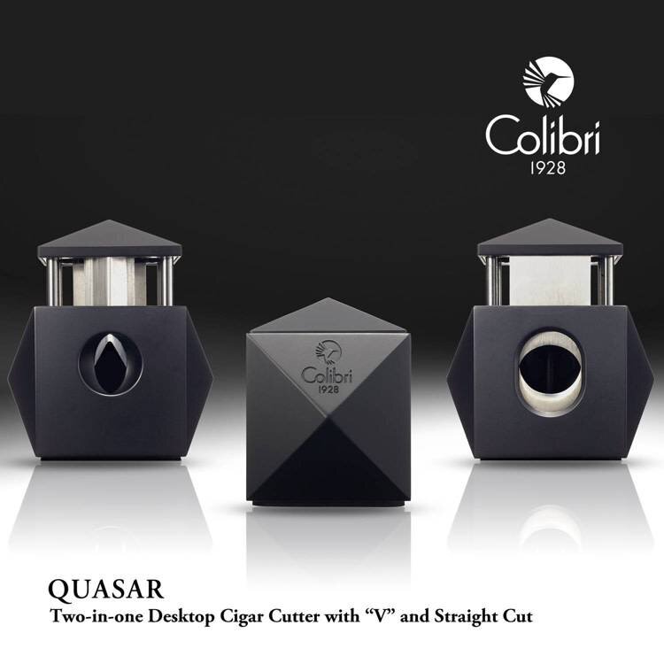 Colibri Colibri Quasar (2 in 1) Table Top Cigar Cutter - Black
