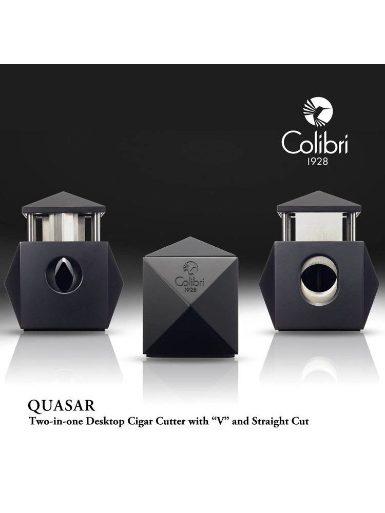 Colibri Colibri Quasar (2 in 1) Table Top Cigar Cutter - Red