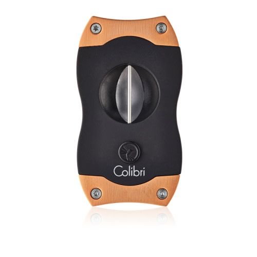 Colibri Colibri V-CUT Cigar Cutter - Black and Rose Gold