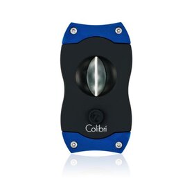 Colibri Colibri V-CUT Cigar Cutter - Black and Blue