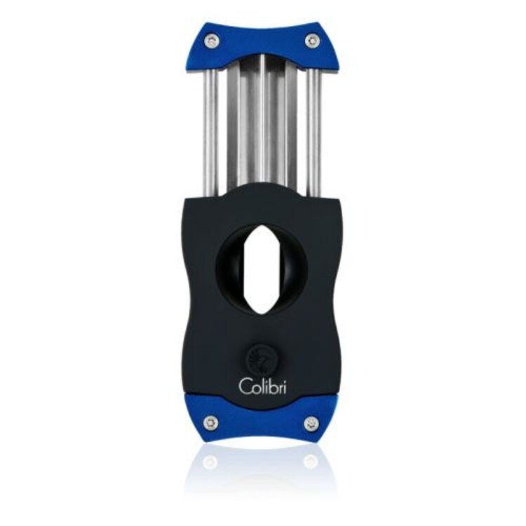 Colibri Colibri V-CUT Cigar Cutter - Black and Blue
