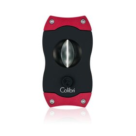 Colibri Colibri V-CUT Cigar Cutter - Black and Red