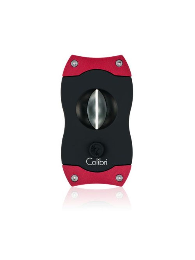 Colibri Colibri V-CUT Cigar Cutter - Black and Red
