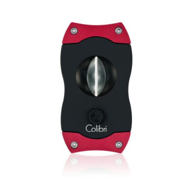 Colibri Colibri V-CUT Cigar Cutter - Black and Red