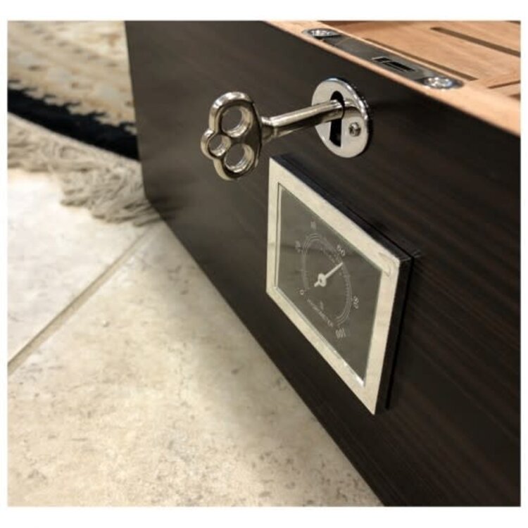 Prestige Imports Rockefeller - Ebony Matte - Holds 130 cigars