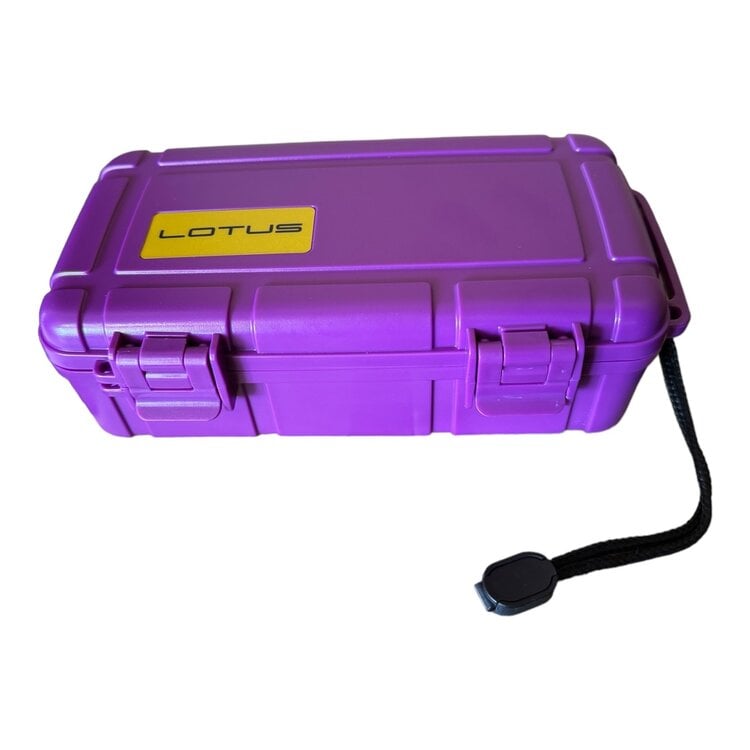 Lotus Lotus VC10 Travel Humidor - Royal Purple - Holds 10 cigars