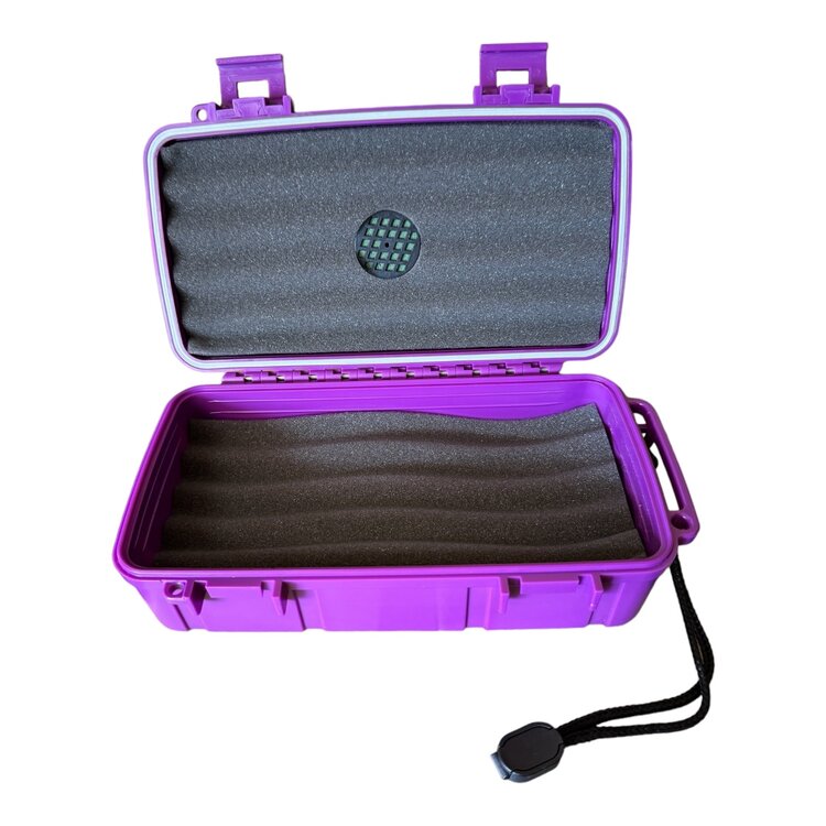 Lotus Lotus VC10 Travel Humidor - Royal Purple - Holds 10 cigars