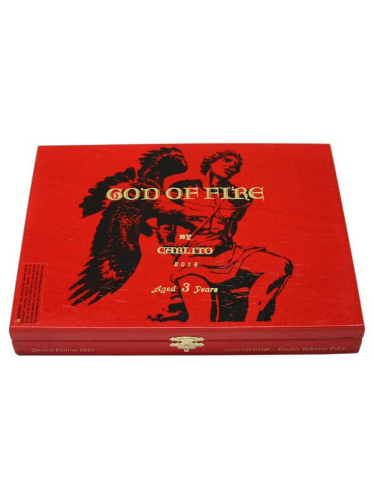 God of Fire God of Fire by Carlito Double Robusto Tubo - Box 8