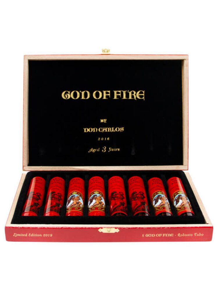 God of Fire God of Fire by Don Carlos Robusto Tubo - Box 8