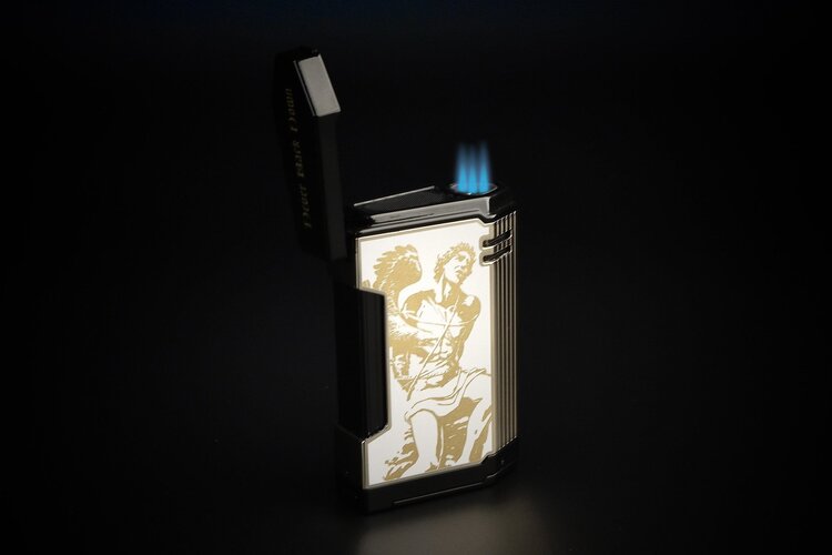 Prometheus Accessories Prometheus 2024 God of Fire Lighter Magma T - Gold on White Lacquer