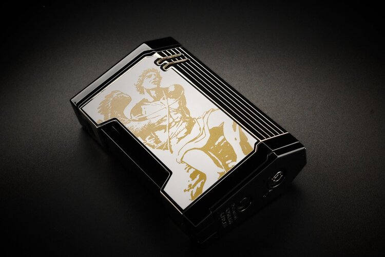 Prometheus Accessories Prometheus 2024 God of Fire Lighter Magma T - Gold on White Lacquer