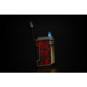 Prometheus Accessories Prometheus 2024 God of Fire Lighter Magma T - Red on Black Lacquer
