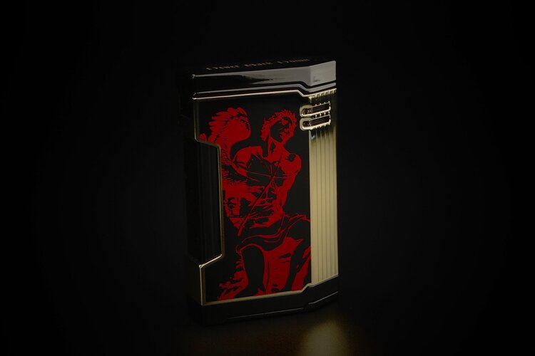 Prometheus Accessories Prometheus 2024 God of Fire Lighter Magma T - Red on Black Lacquer