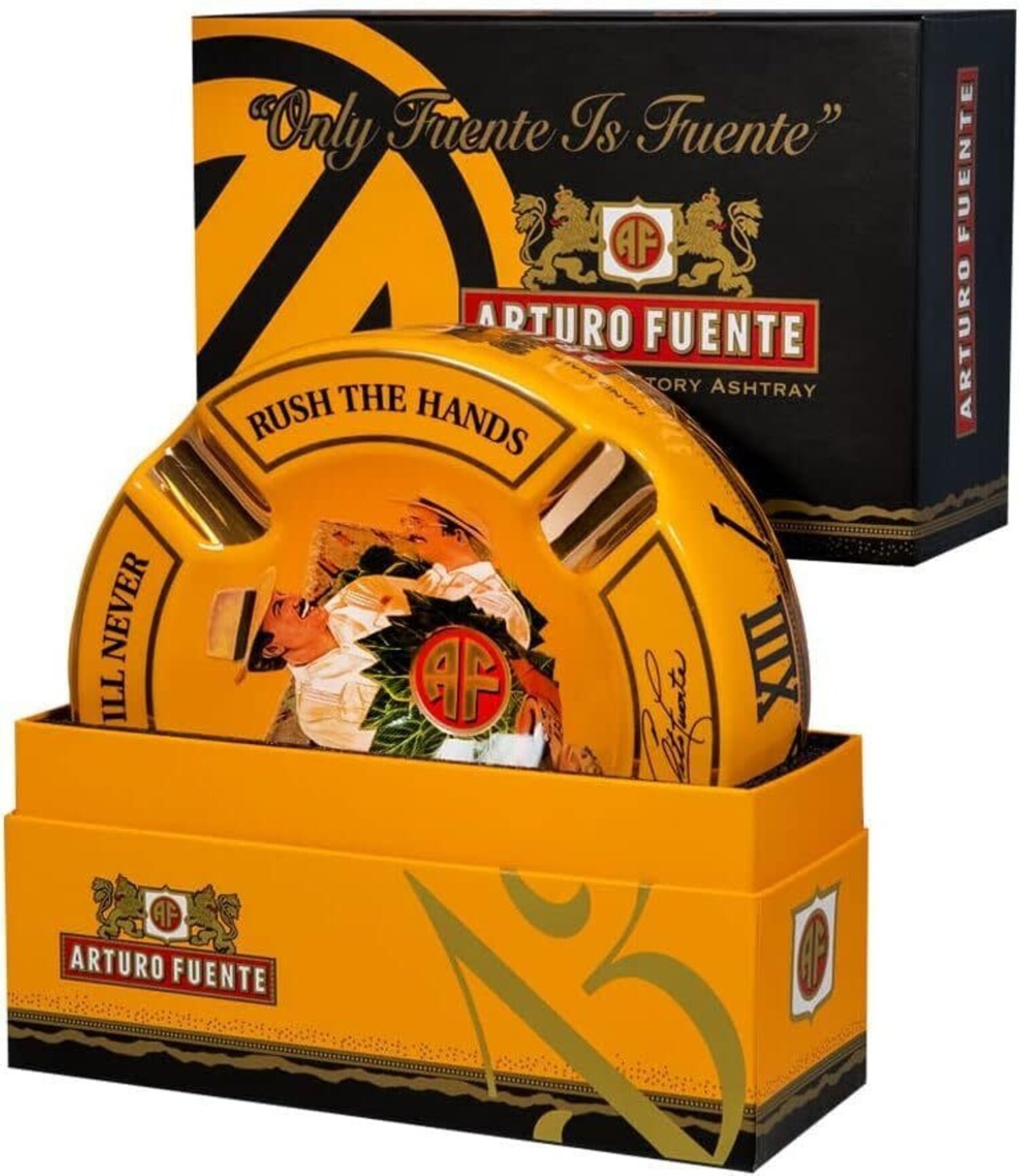 Fuente Hands of Time Ashtray - Yellow - The Cigar Merchant of Roswell