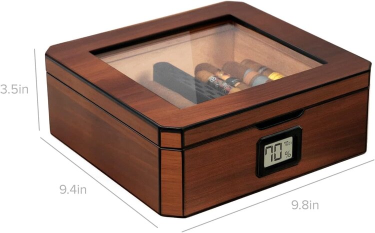 Klaro Humidors Klaro Humidors - MAG Walnut Humidor - Holds 20-30 cigars