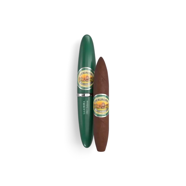 La Aurora La Aurora Preferido Double Figurado Tubo Emerald - single