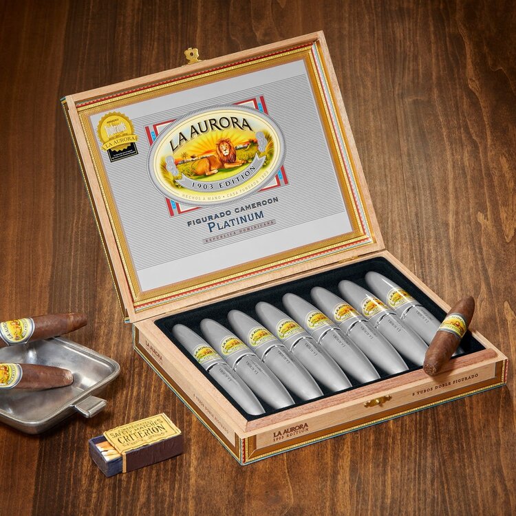 La Aurora La Aurora Preferido Double Figurado Tubo Platinum - single