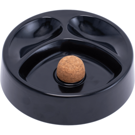 Lucienne Metal 2 Pipe Ashtray - Black