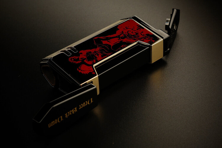 Prometheus Accessories Prometheus 2024 God of Fire Lighter Magma X - Red on Black Lacquer