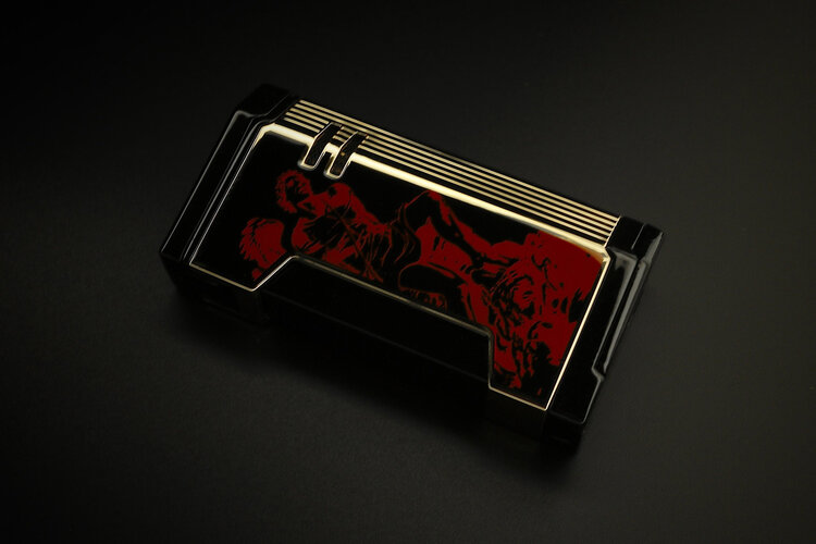 Prometheus Accessories Prometheus 2024 God of Fire Lighter Magma X - Red on Black Lacquer