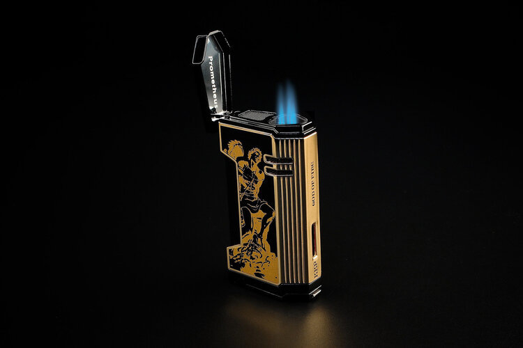 Prometheus Accessories Prometheus 2024 God of Fire Lighter Magma X - Gold on Black Lacquer