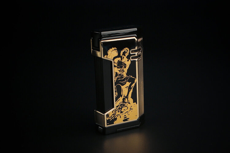 Prometheus Accessories Prometheus 2024 God of Fire Lighter Magma X - Gold on Black Lacquer