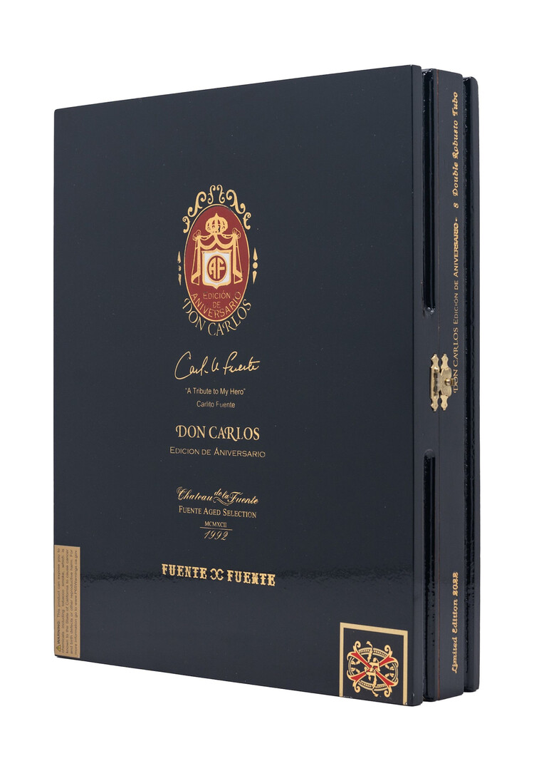 Arturo Fuente Don Carlos Don Carlos Edicion de Aniversario Double Robusto Tubo - Box 8