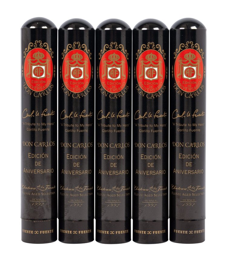 Arturo Fuente Don Carlos Don Carlos Edicion de Aniversario Double Robusto Tubo - Box 8