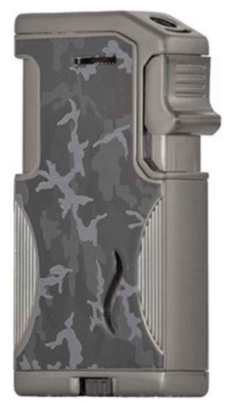 SMKN SMKN DoS Lighter - Soft Flame & Jet Flame - Black Camo & Dark Chrome