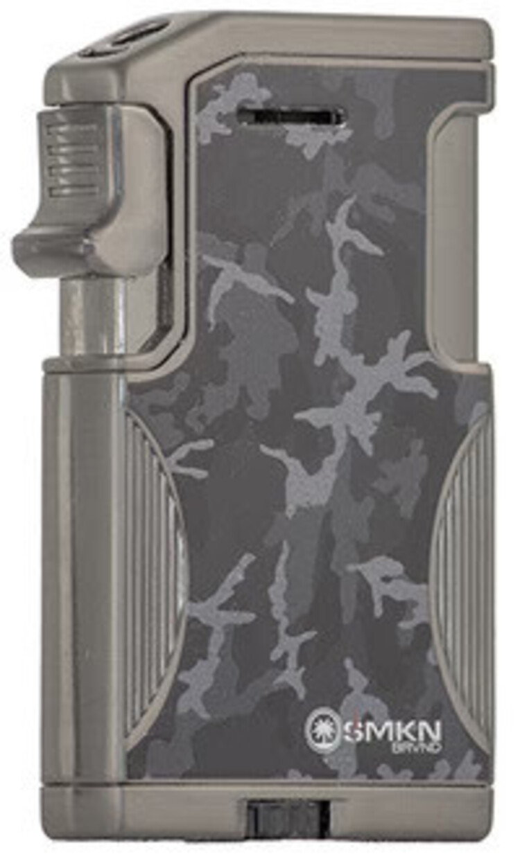 SMKN SMKN DoS Lighter - Soft Flame & Jet Flame - Black Camo & Dark Chrome