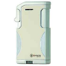 SMKN SMKN DoS Lighter - Soft Flame & Jet Flame - Champagne & Chrome Finish