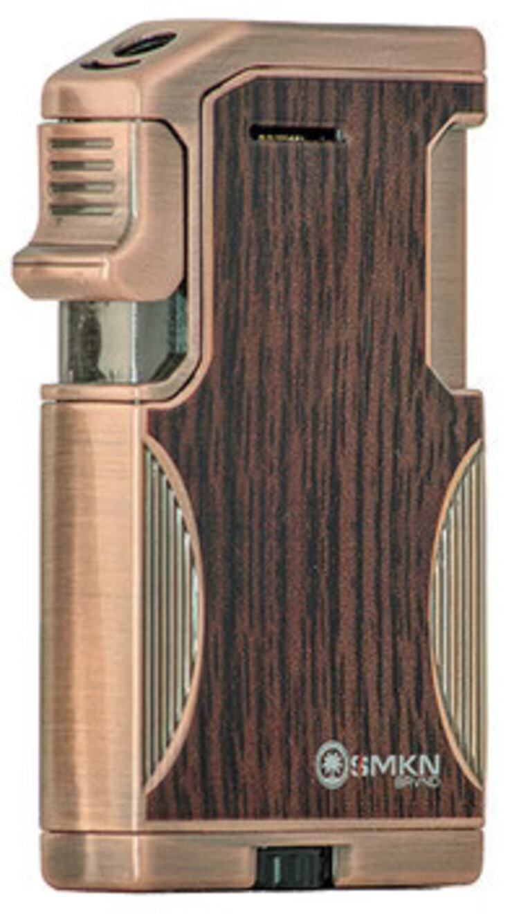 SMKN SMKN DoS Lighter - Soft Flame & Jet Flame - Copper & Wood Finish