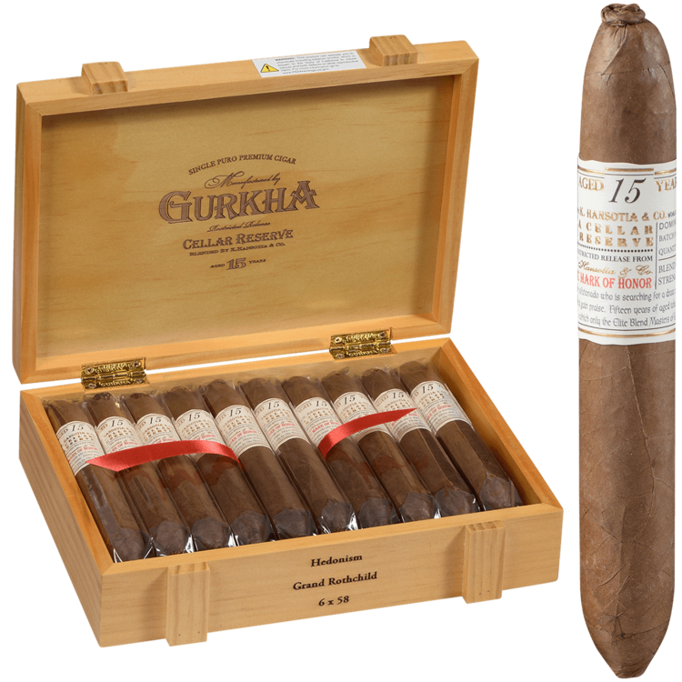 Gurkha Cigars Gurkha Cellar Reserve 15 YR - Hedonism - Box 20