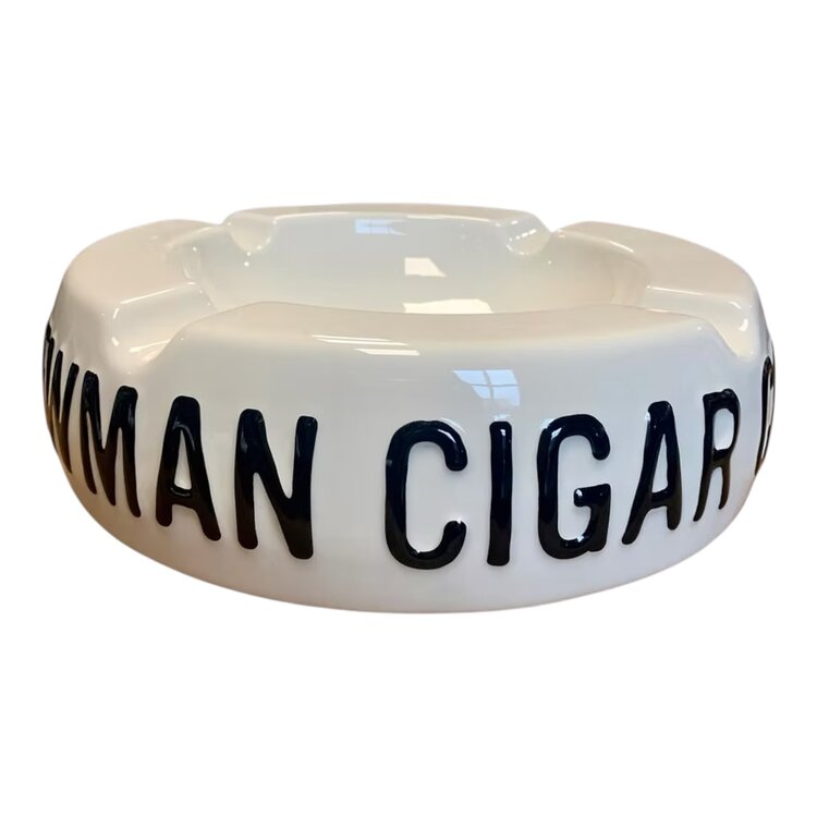 JC Newman Vintage Cigar Ashtray - White