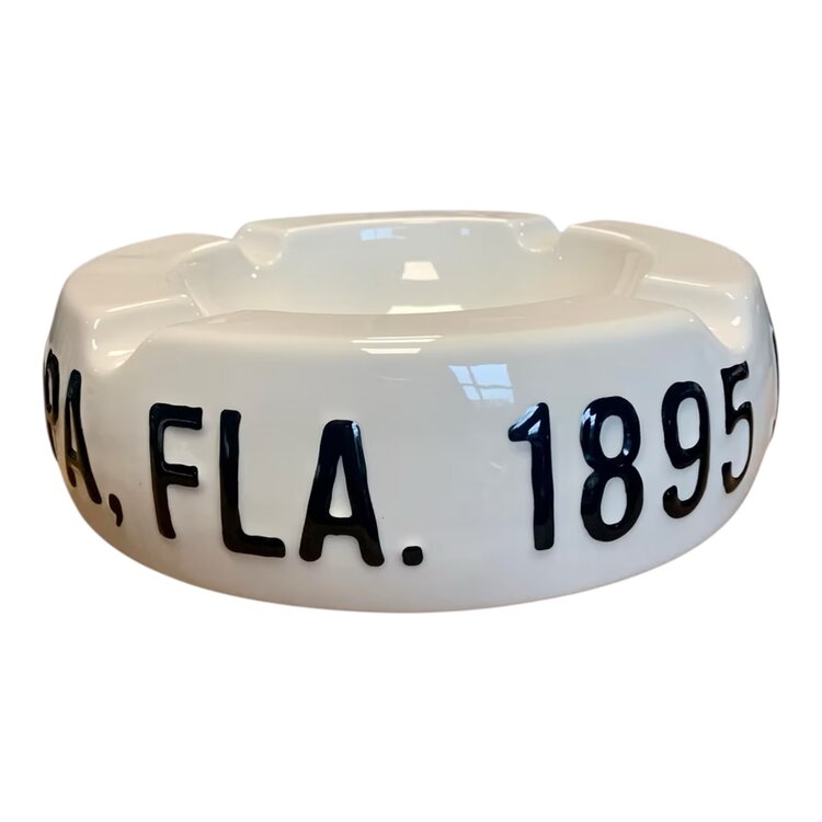 JC Newman Vintage Cigar Ashtray - White