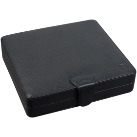 Guardsman Guardsman Black Leather Travel Humidor - Holds 20 cigars