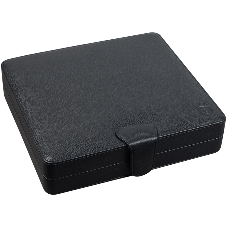 Guardsman Guardsman Black Leather Travel Humidor - Holds 20 cigars