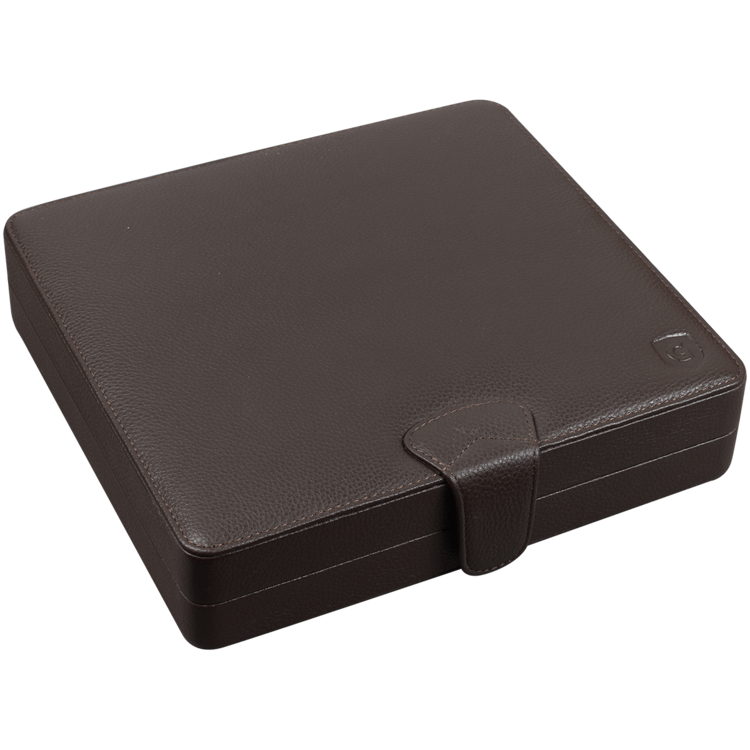 Guardsman Guardsman Brown Leather Travel Humidor - Holds 20 cigars