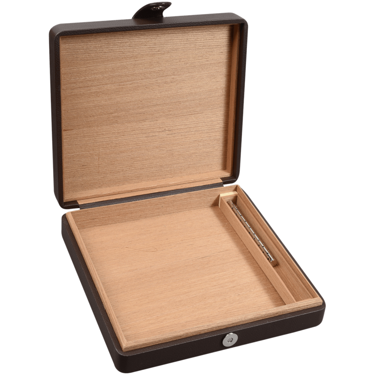 Guardsman Guardsman Brown Leather Travel Humidor - Holds 20 cigars
