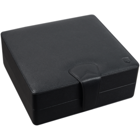 Guardsman Guardsman Black Leather Travel Humidor - Holds 30 cigars
