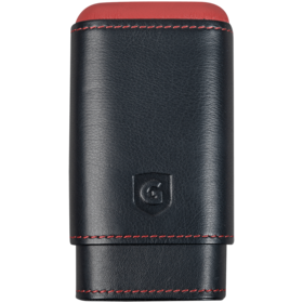 Guardsman Guardsman 3 Finger Cigar Case - Black and Red