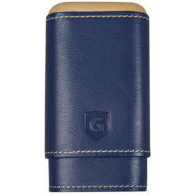 Guardsman Guardsman 3 Finger Cigar Case - Navy Blue and Gold
